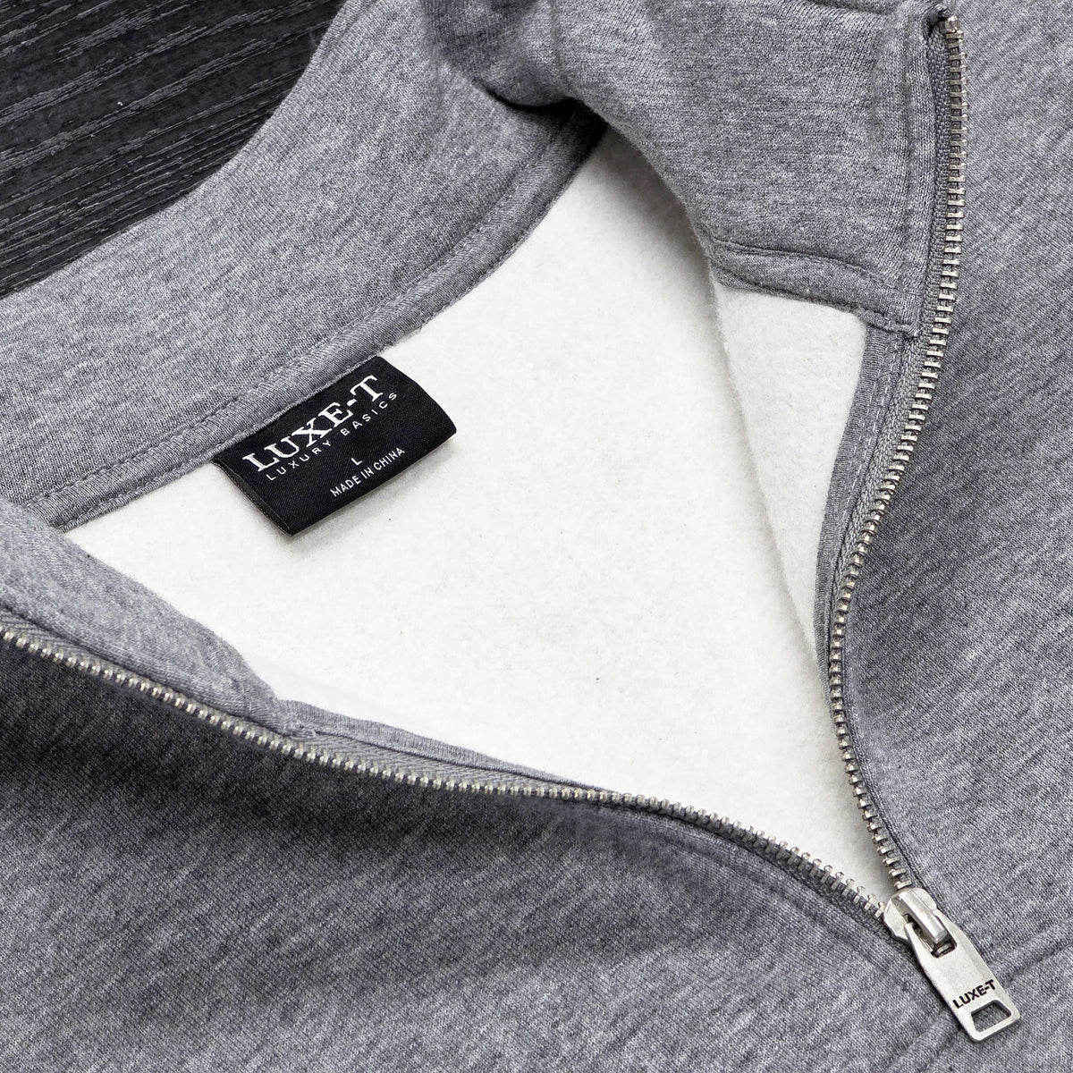 1/4 Zip Mock Neck Fleece Pullover
