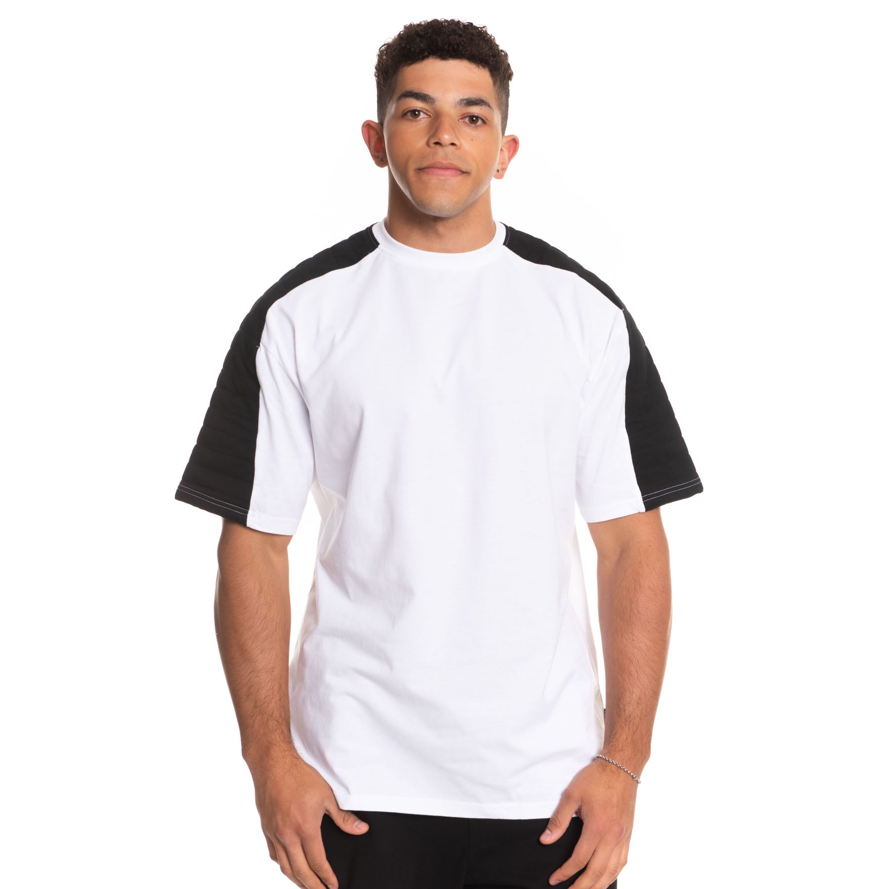 Quilted Sleeve T-Shirt