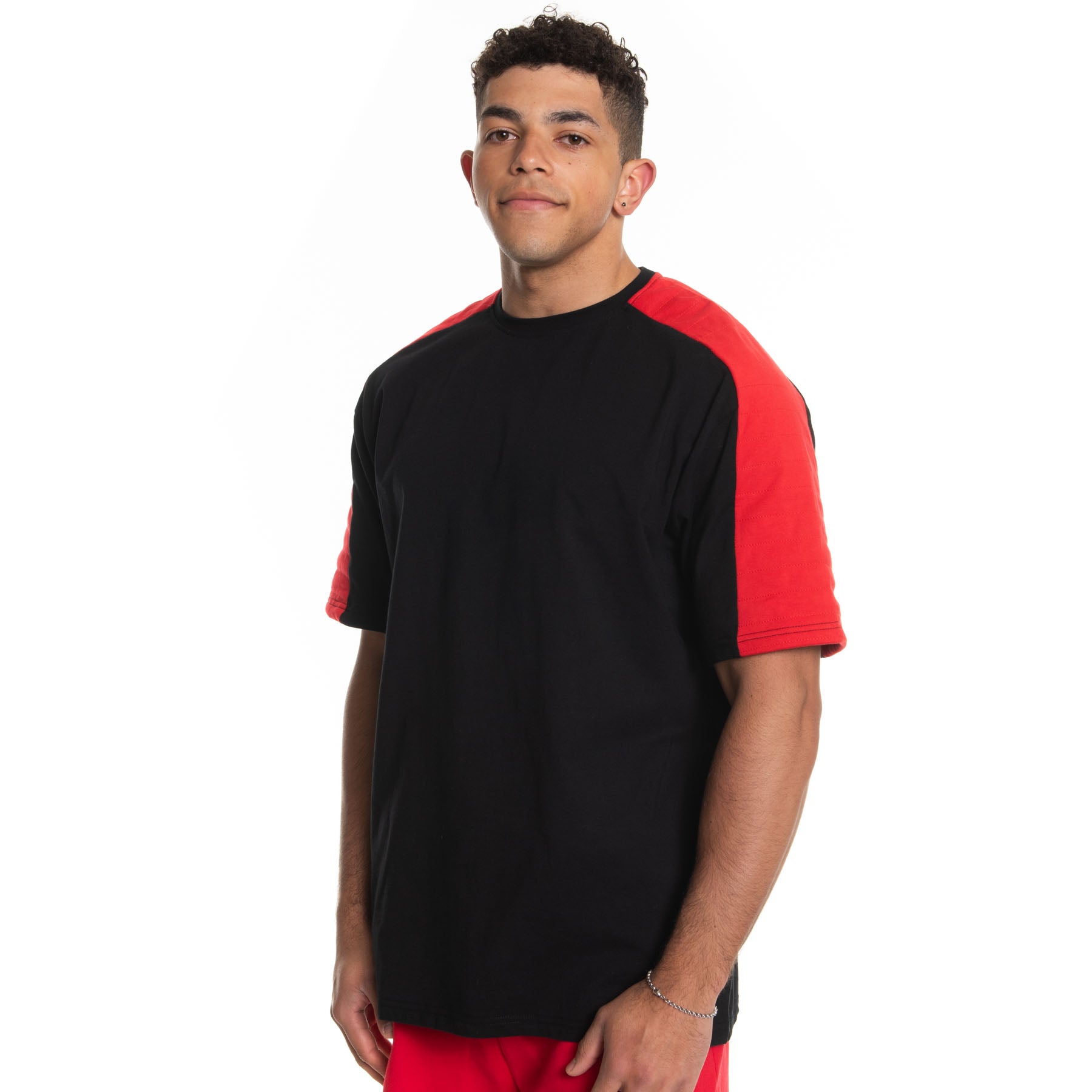 Quilted Sleeve T-Shirt