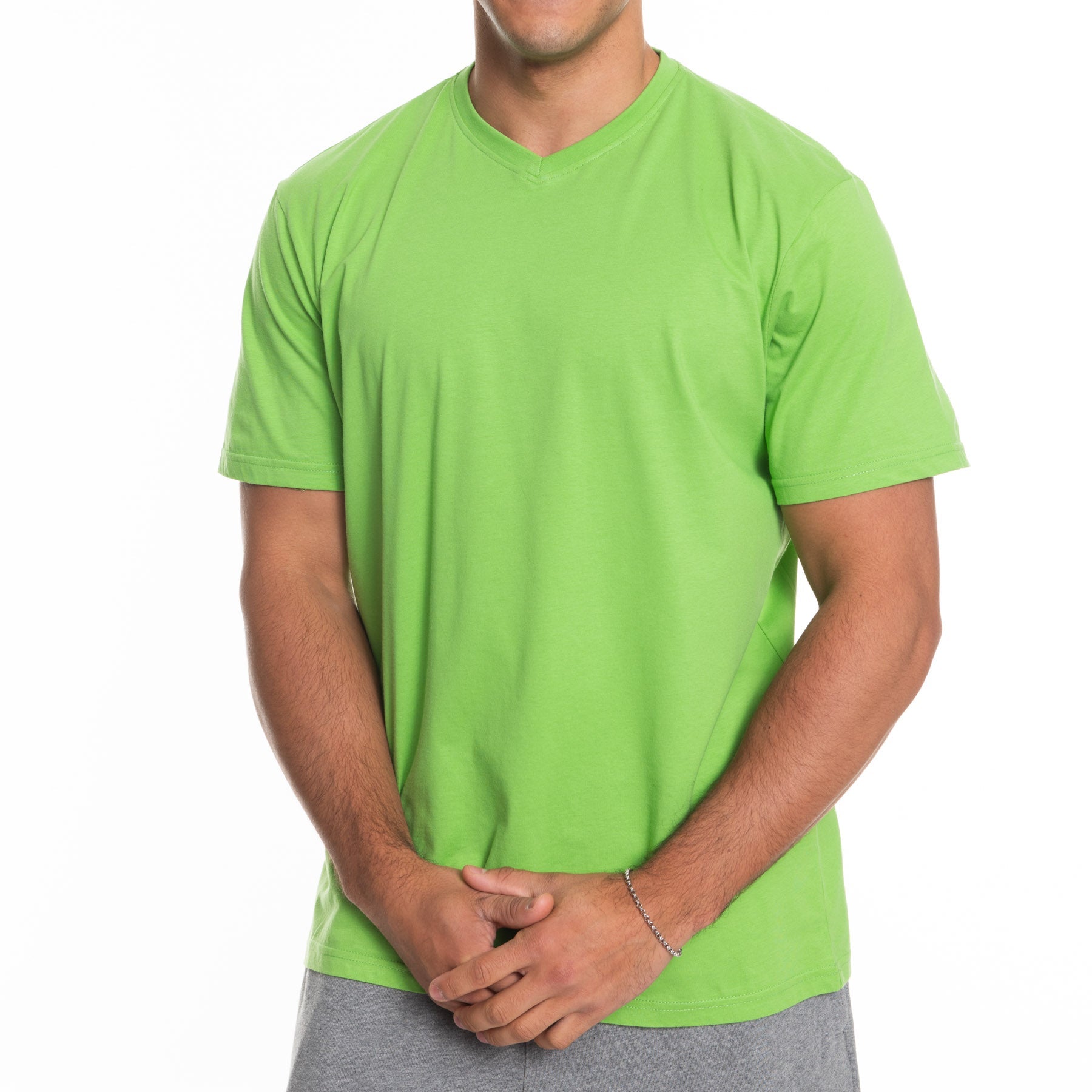 Fitted Vee Neck T-Shirt