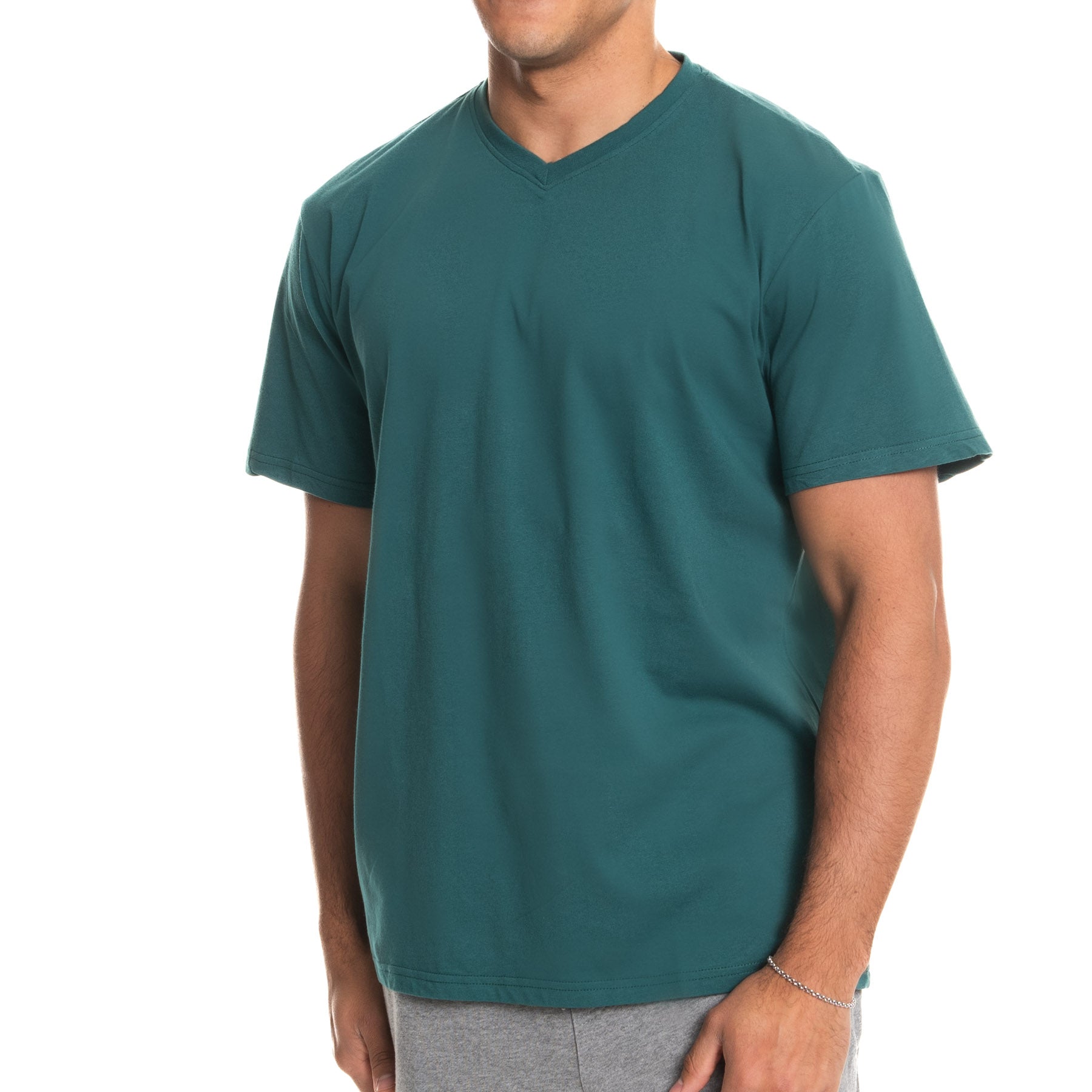 Fitted Vee Neck T-Shirt