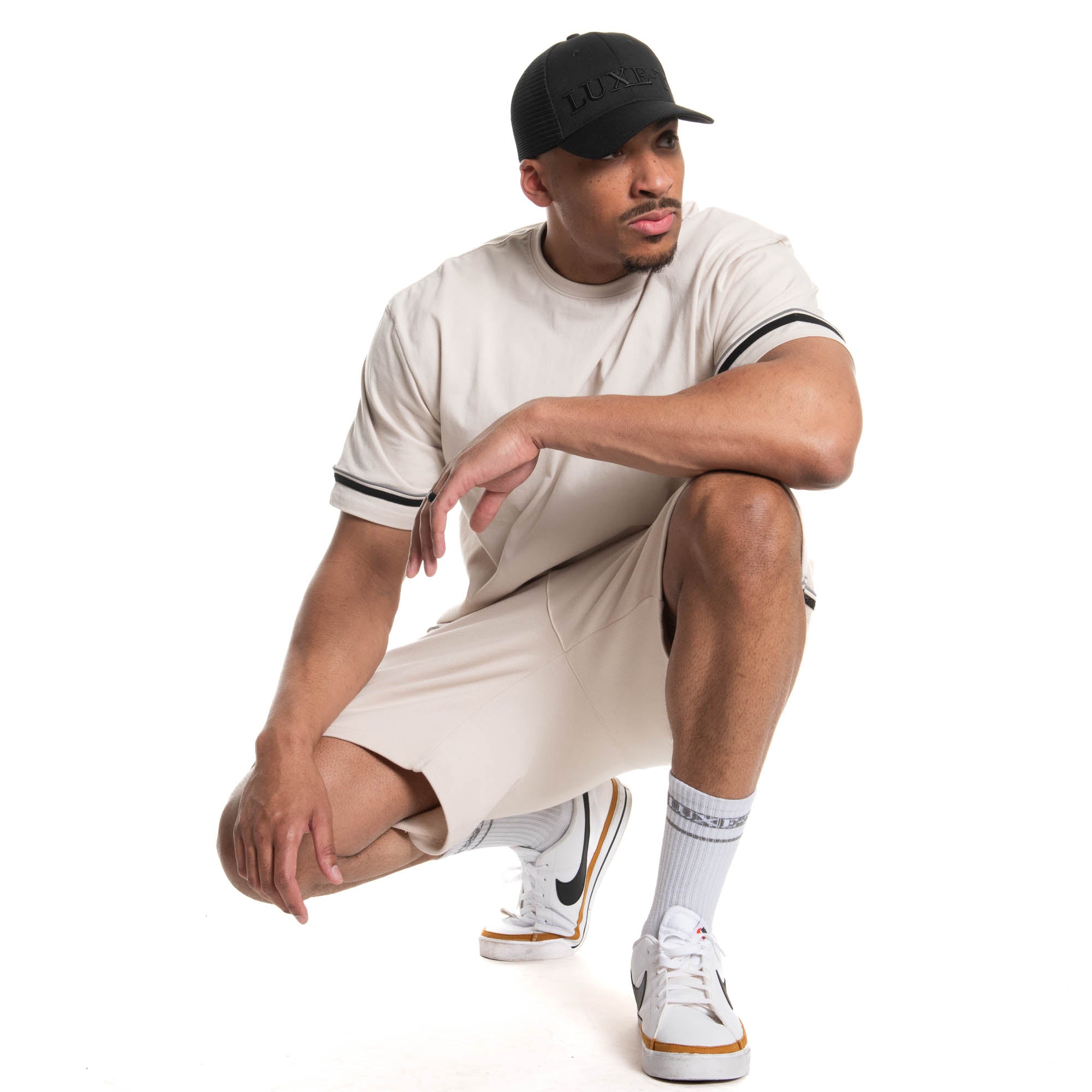 Luxe-T Black Trucker Hat