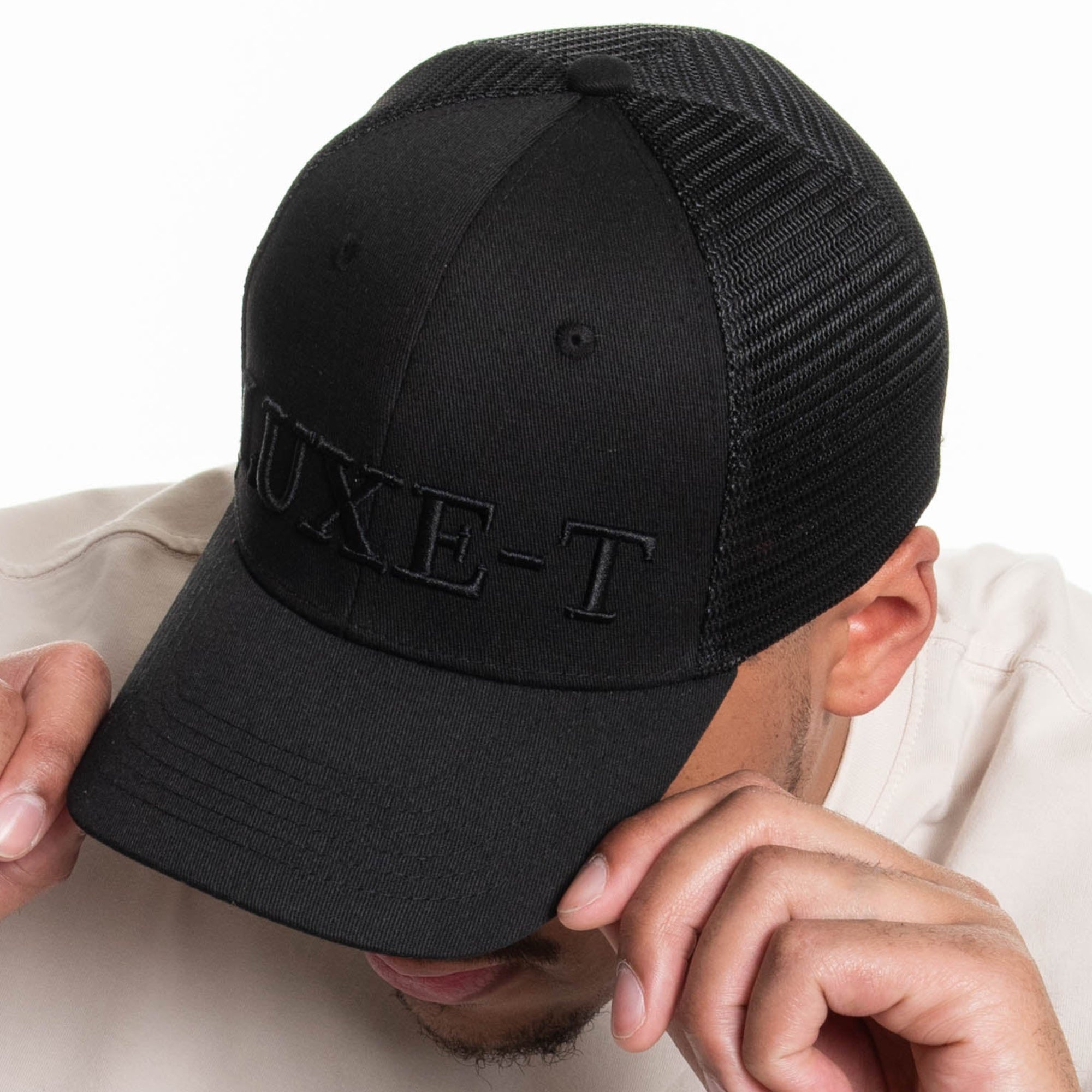Luxe-T Black Trucker Hat