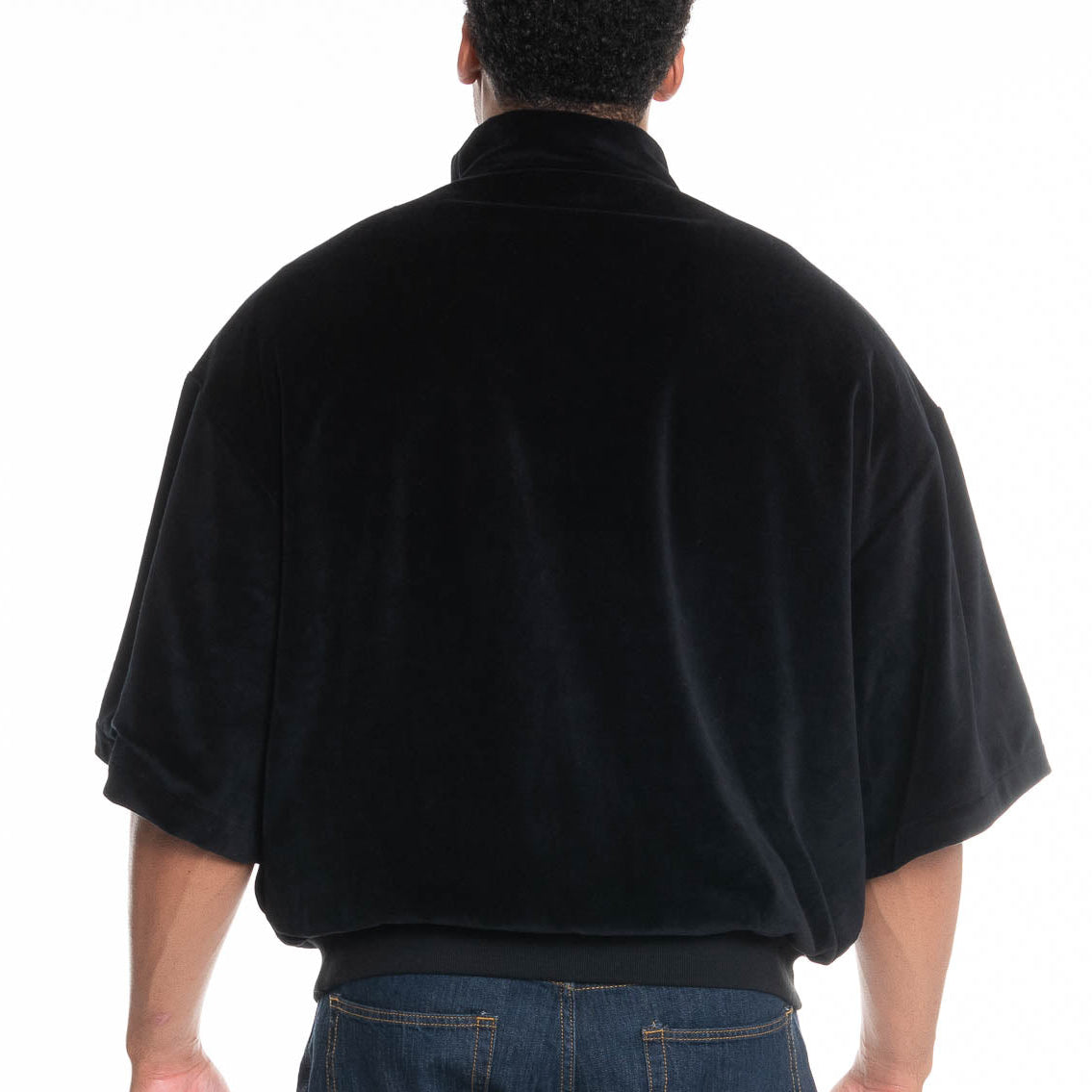 Velour 1/4 Zip SS Pullover