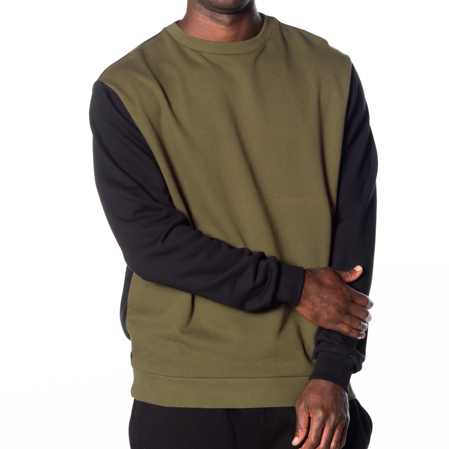 Color Block French Terry Pullover