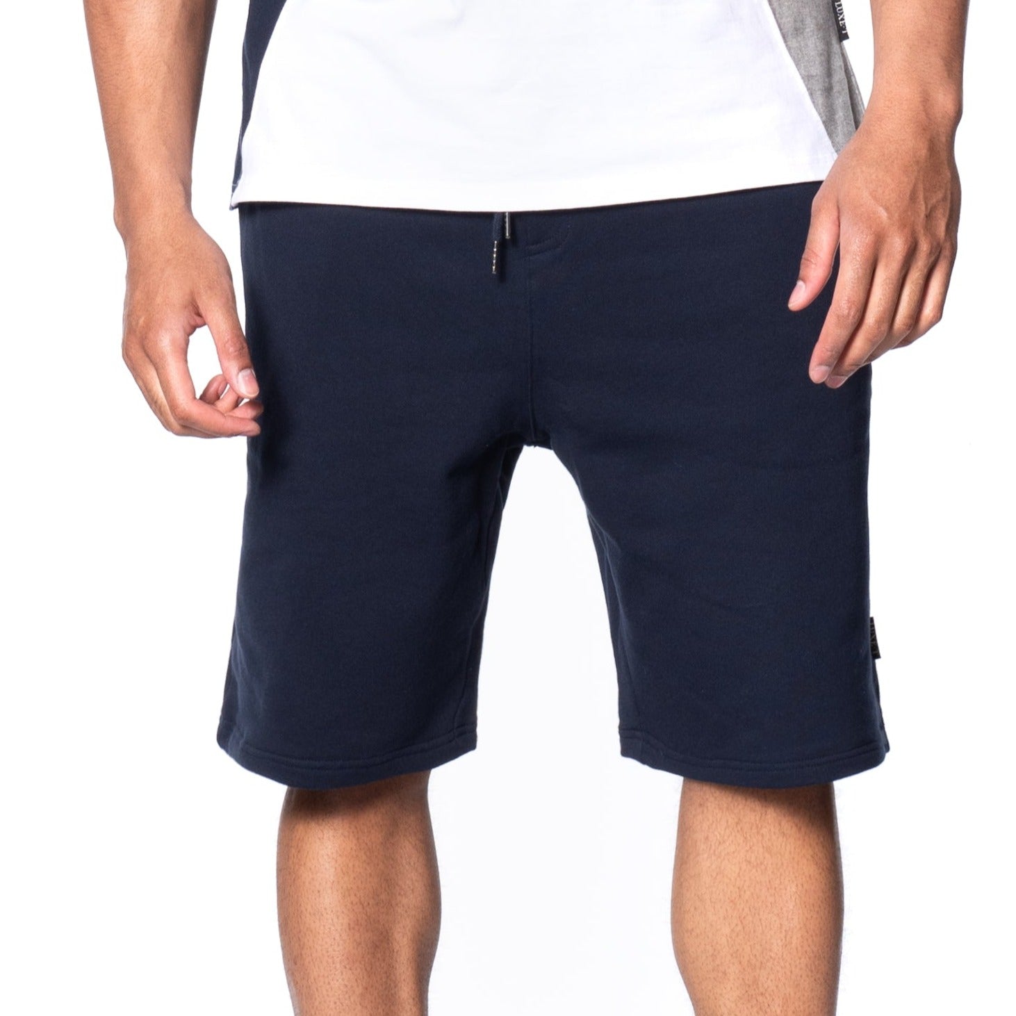 Luxe-T Men's Basic French Terry Shorts Navy / 5X