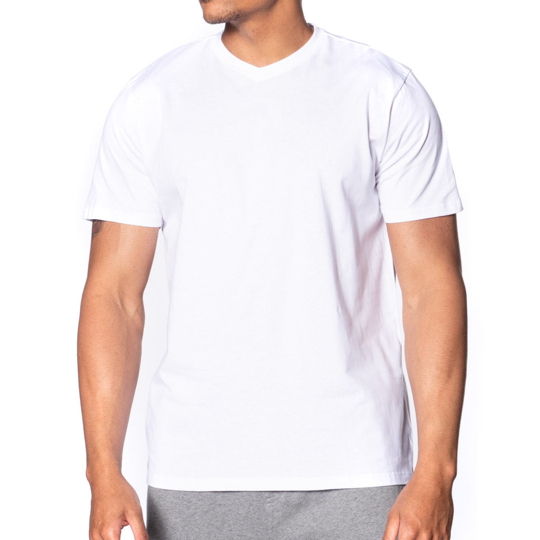 Fitted Vee Neck T-Shirt