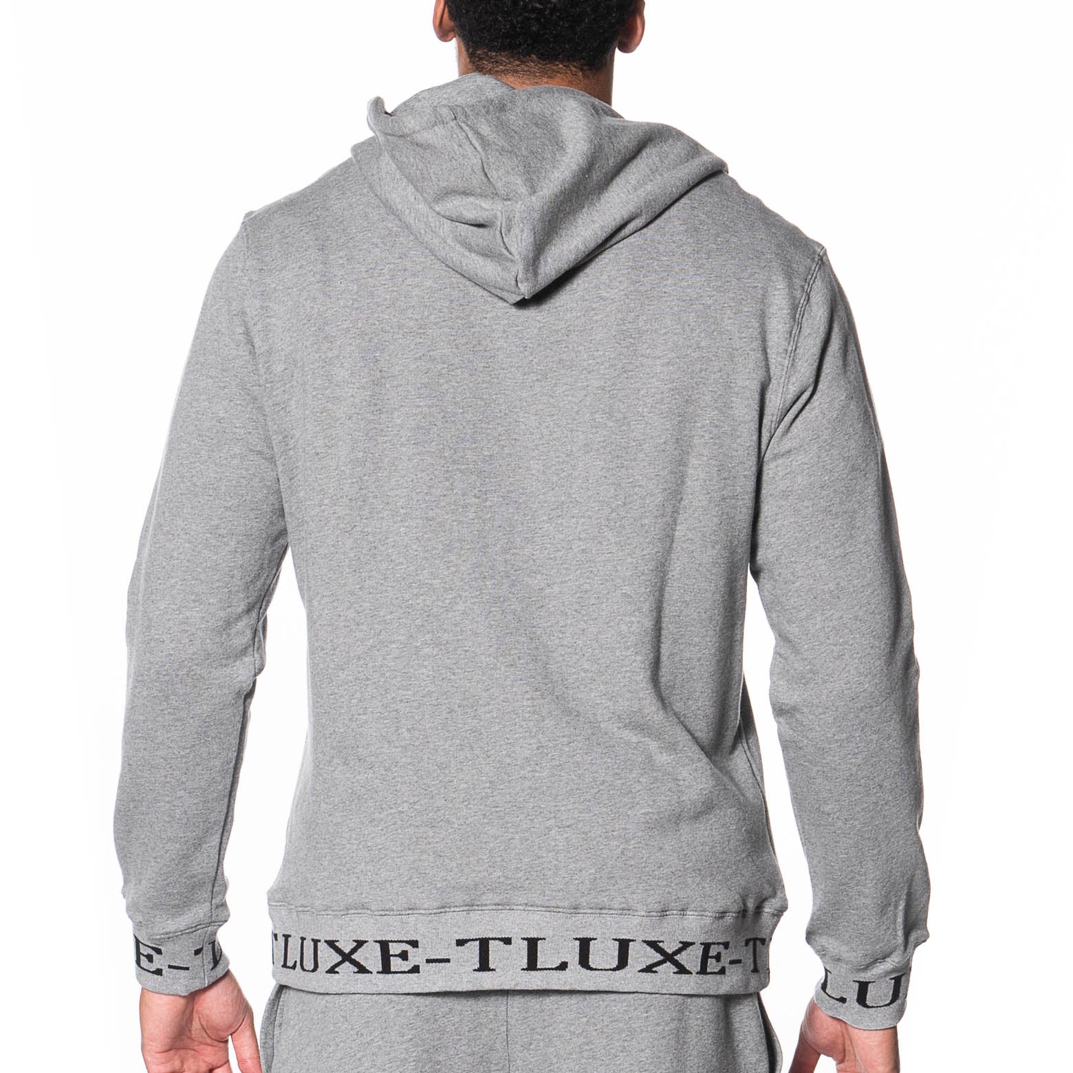 Logo Rib French Terry Pullover Hoodie