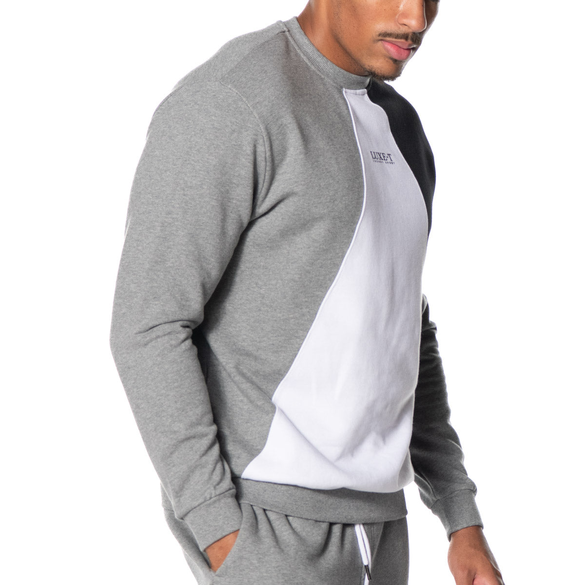 Triangle Color Block Sweatshirt