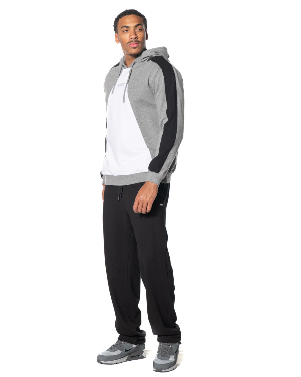 Triangle Color Block Hoodie