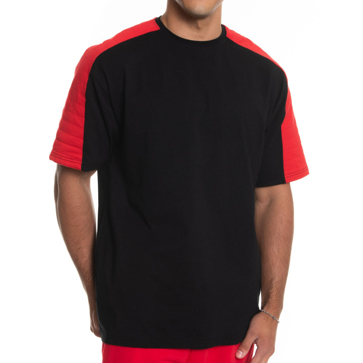 Quilted Sleeve T-Shirt