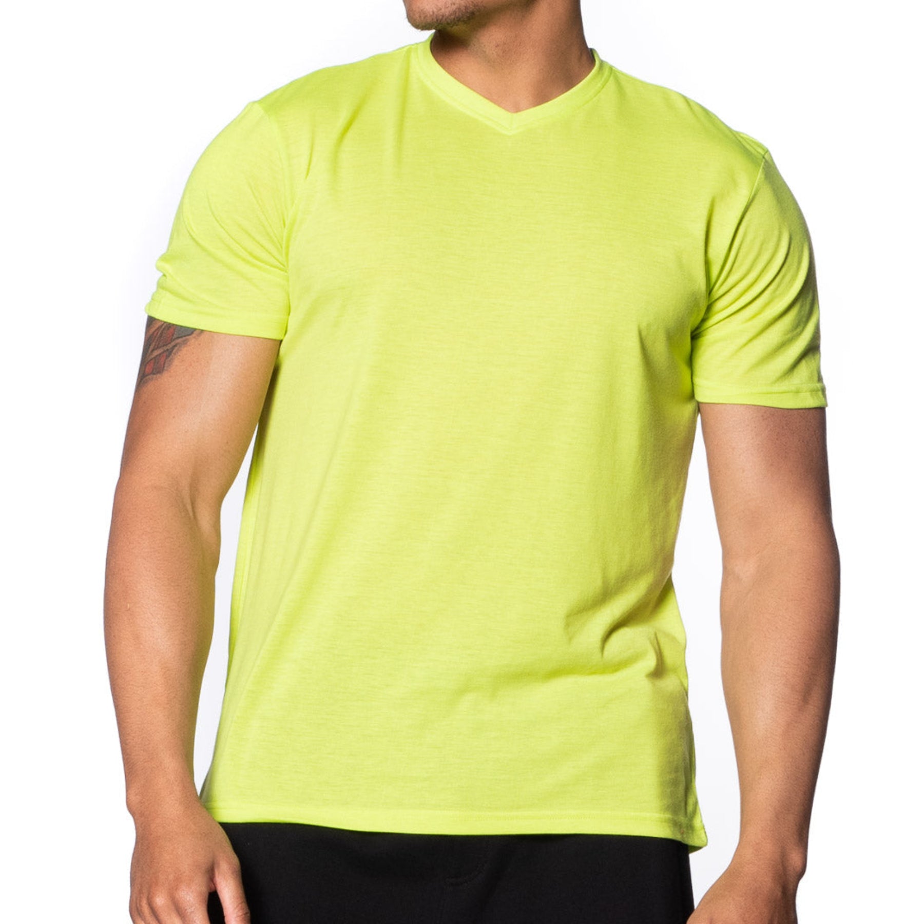 Fitted Vee Neck T-Shirt
