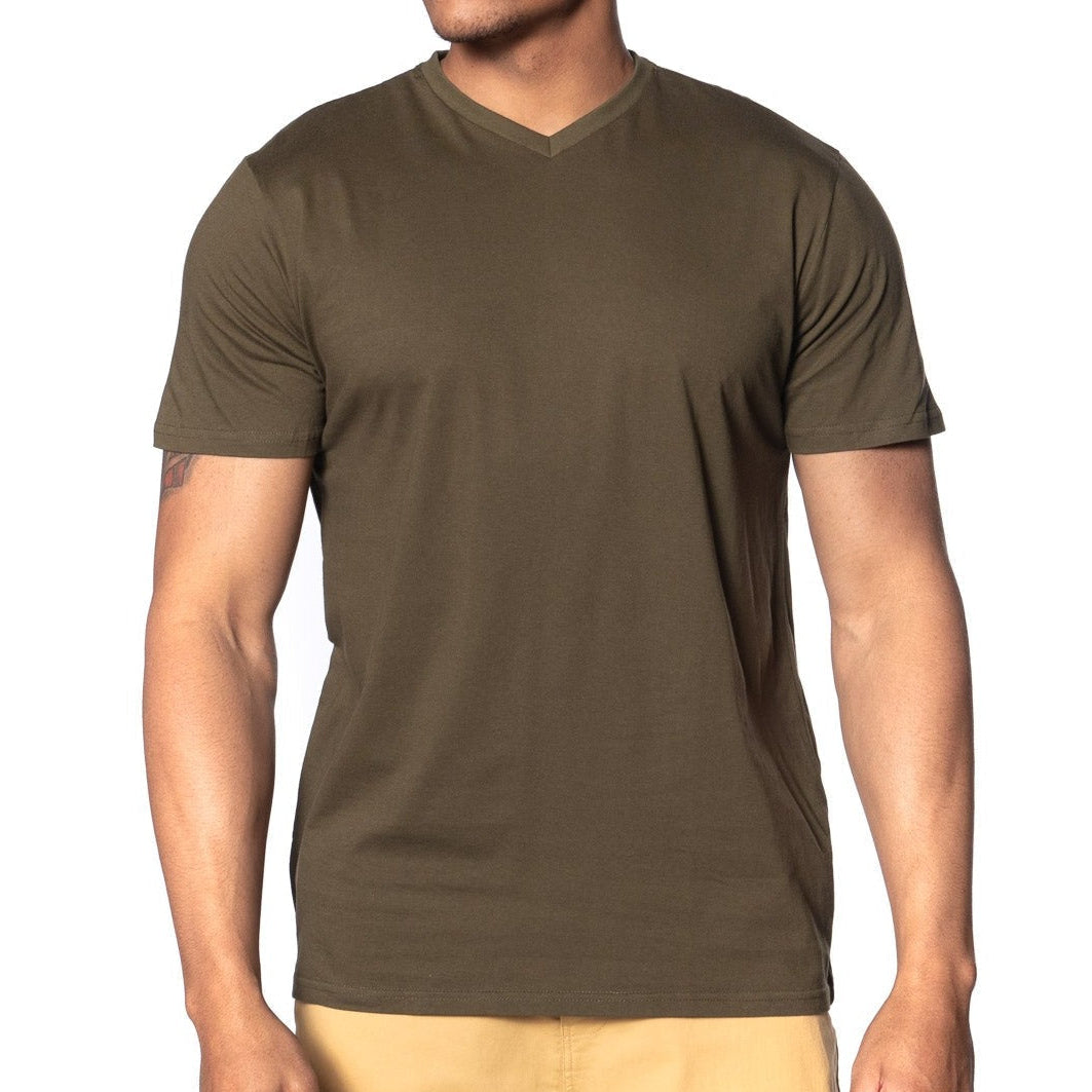 Fitted Vee Neck T-Shirt