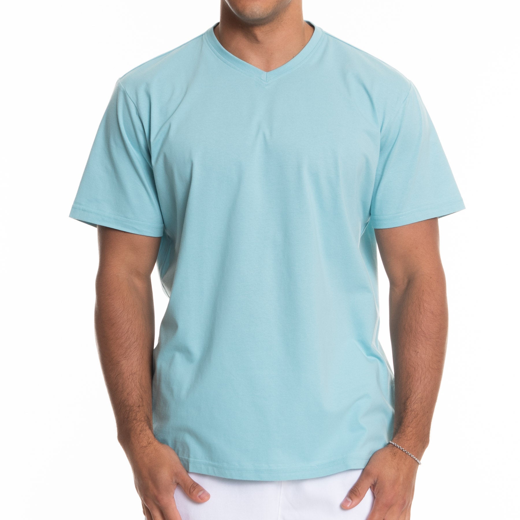 Fitted Vee Neck T-Shirt