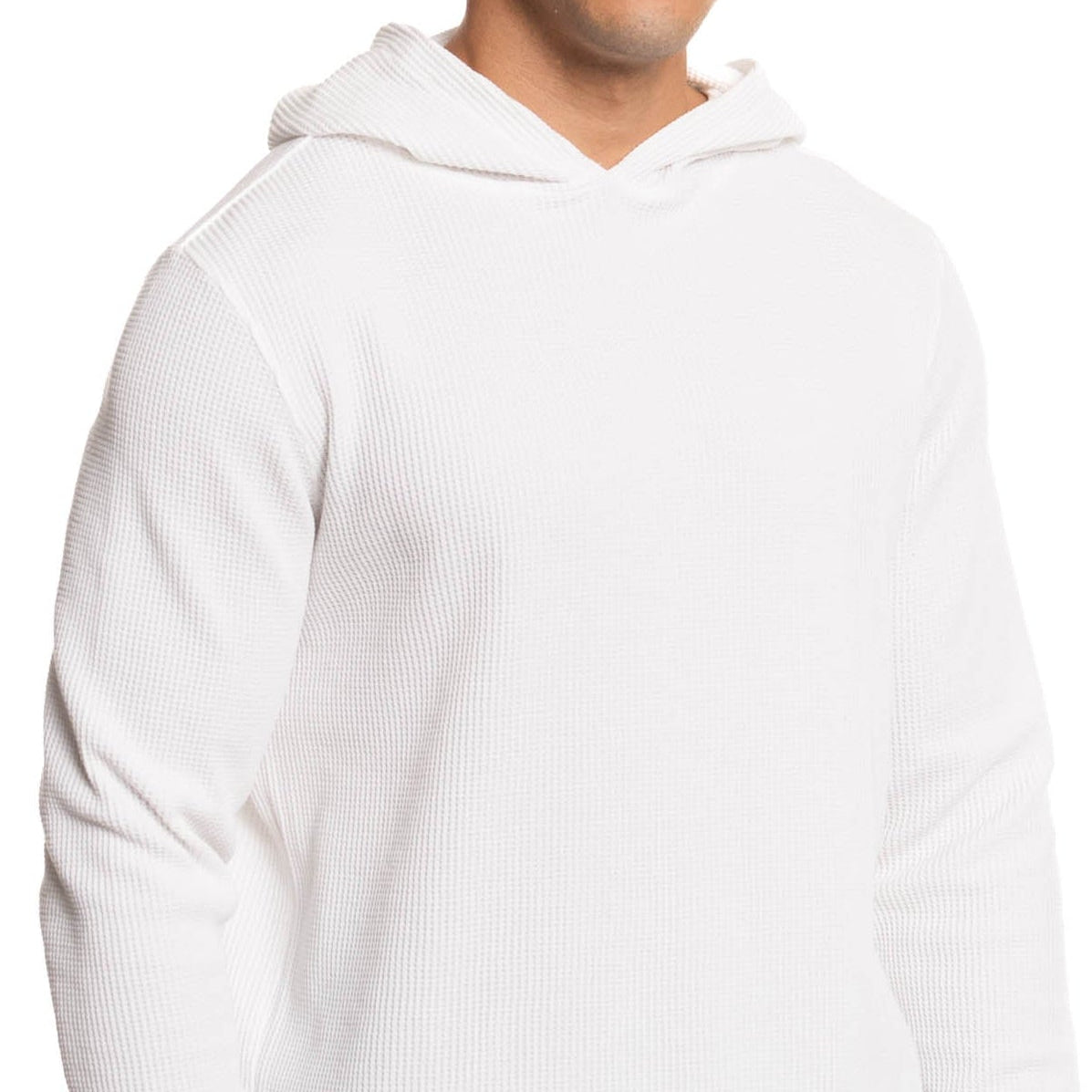 Waffle Knit Pullover Hoodie