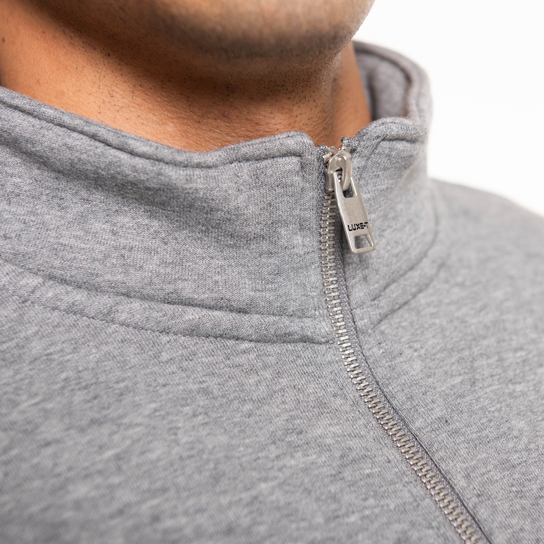 1/4 Zip Mock Neck Fleece Pullover
