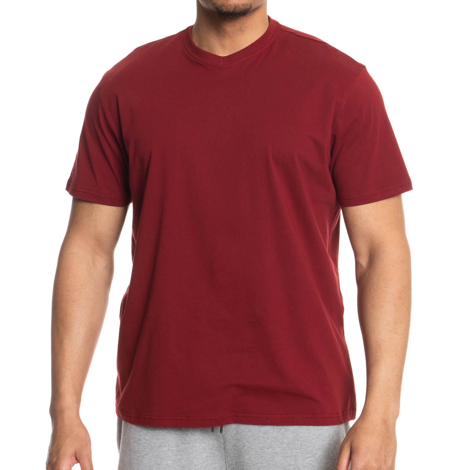 Fitted Vee Neck T-Shirt