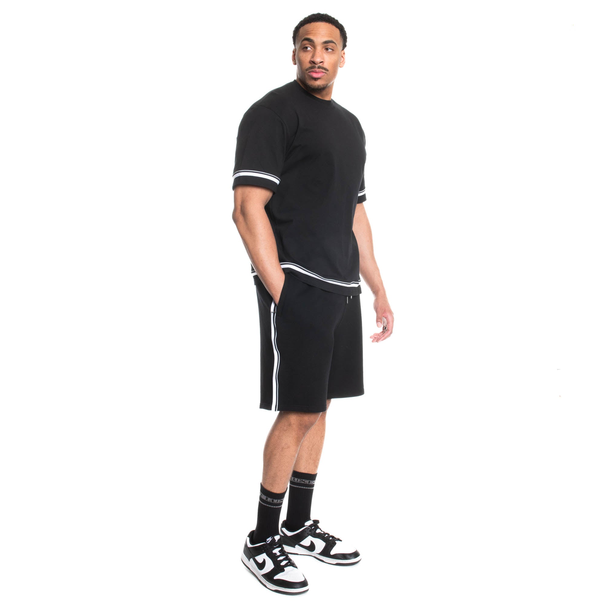 Piped Sweat Shorts
