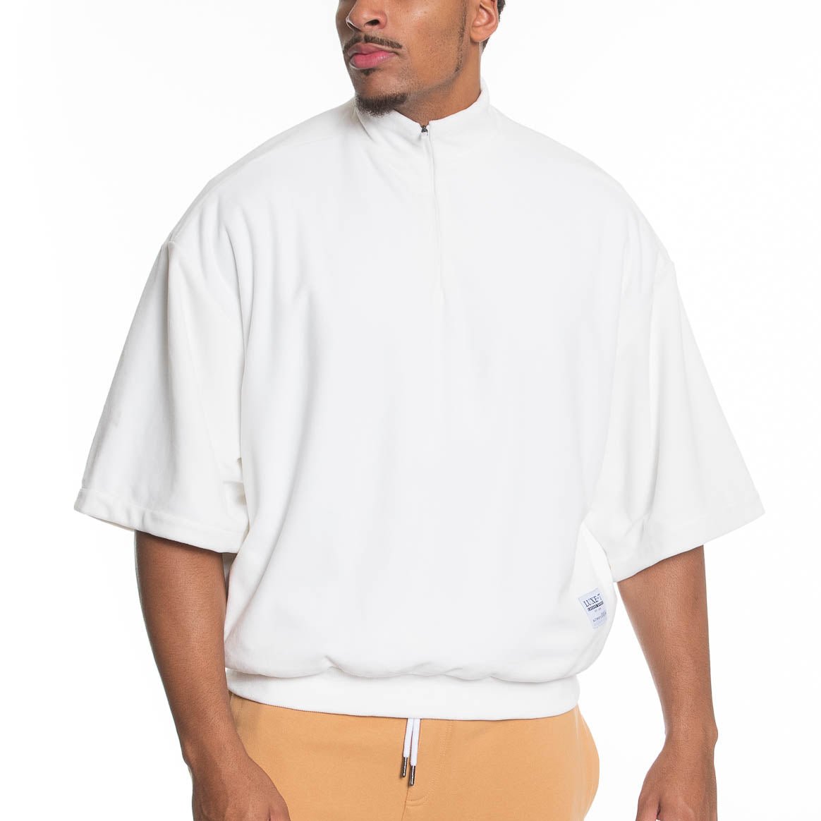 Velour 1/4 Zip SS Pullover