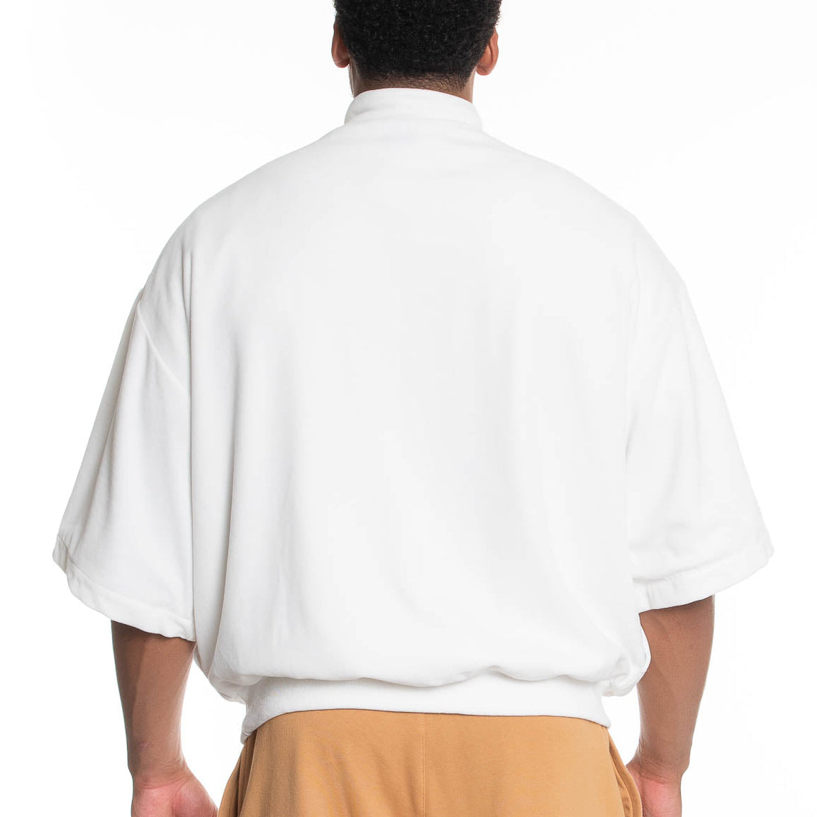 Velour 1/4 Zip SS Pullover
