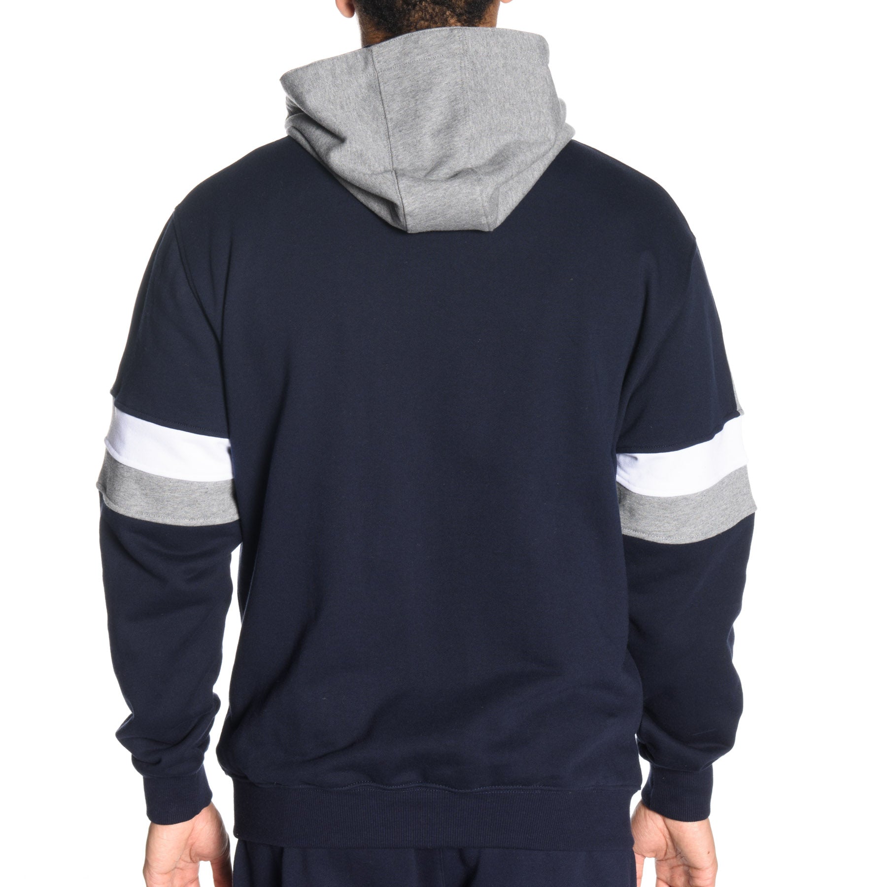 Luxe-T Men's Tri Color Full Zip Hoodie