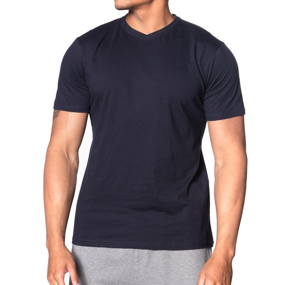 Fitted Vee Neck T-Shirt - Colors