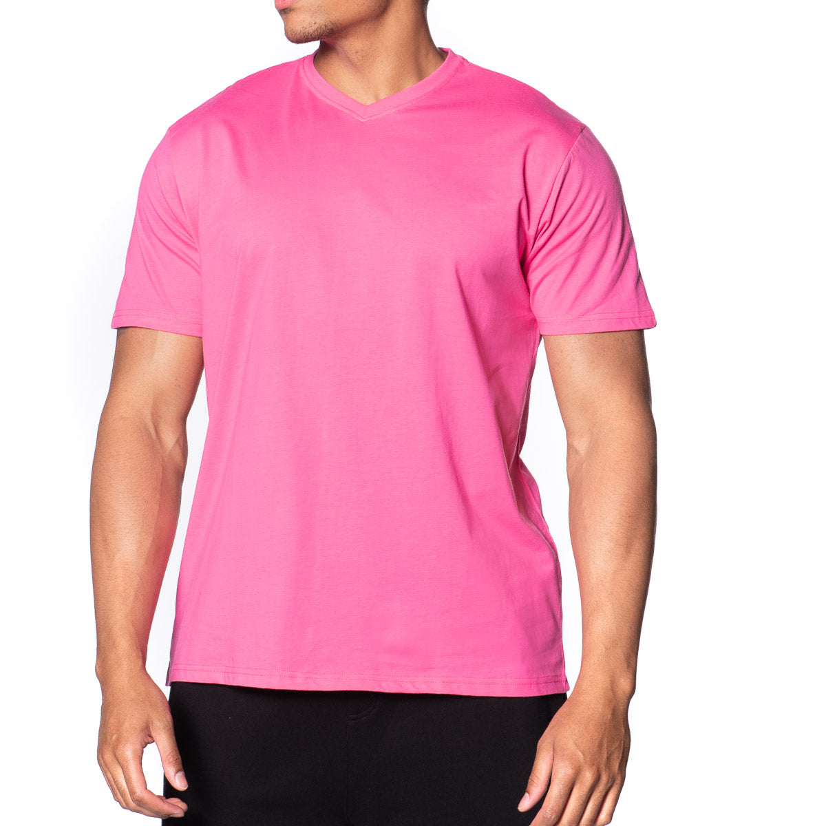 Fitted Vee Neck T-Shirt - Colors