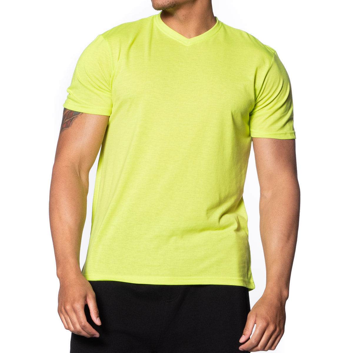 Fitted Vee Neck T-Shirt - Colors