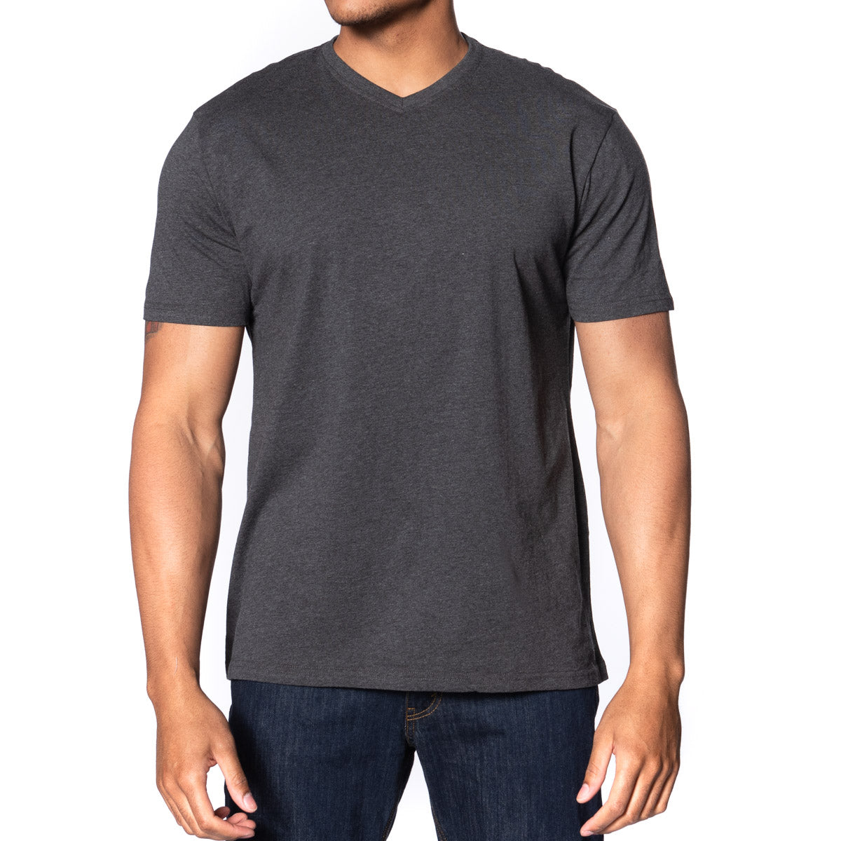 Fitted Vee Neck T-Shirt - Colors