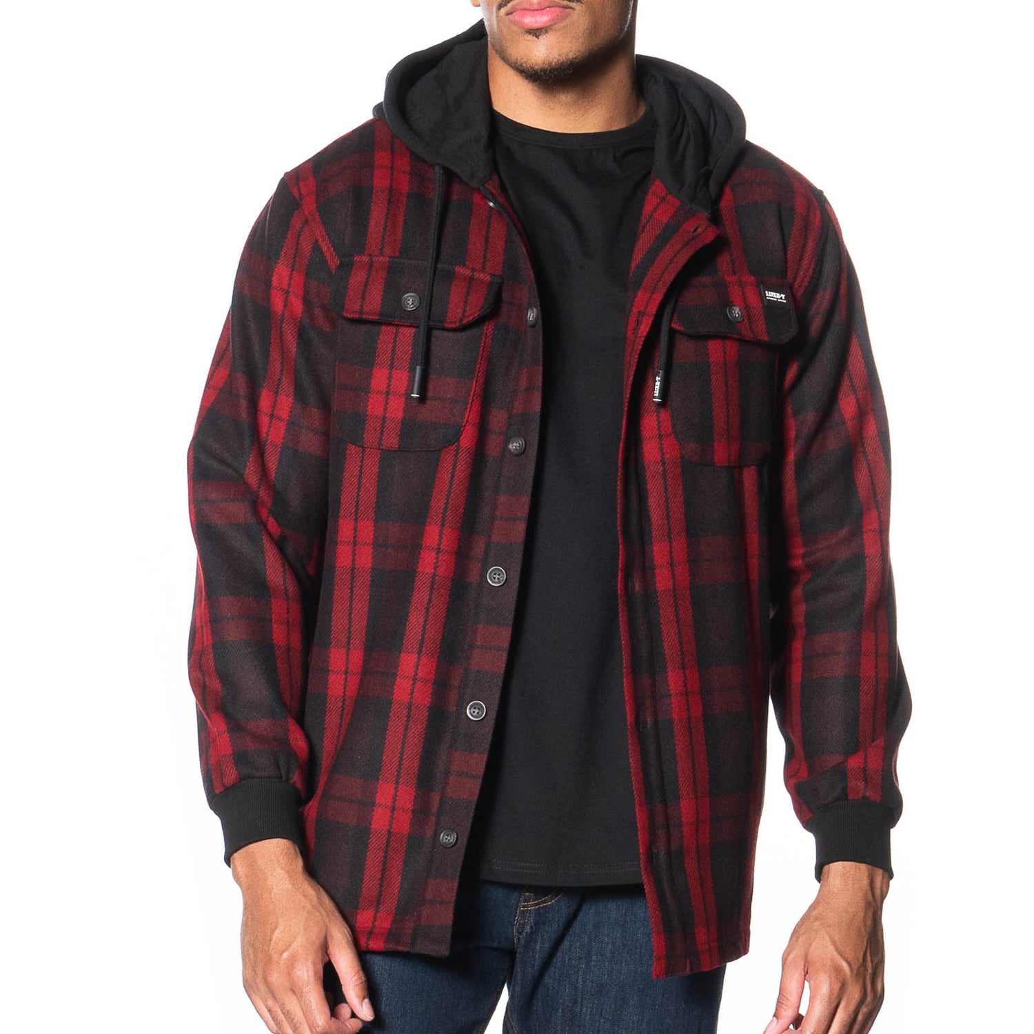 Plaid Wool Hooded Jacket