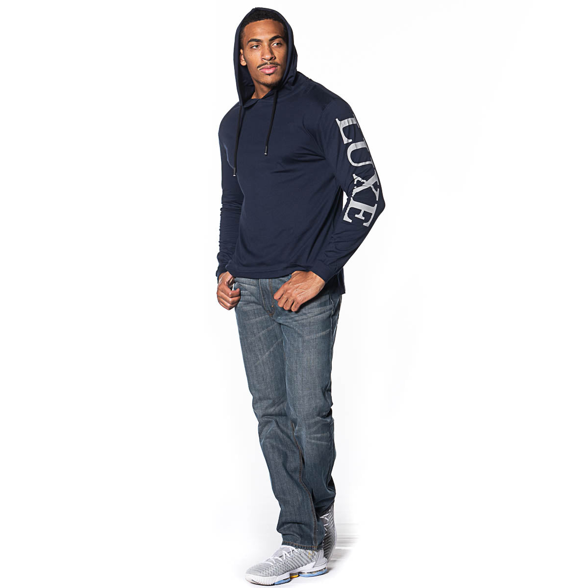 Classic LS Printed Hooded Tee