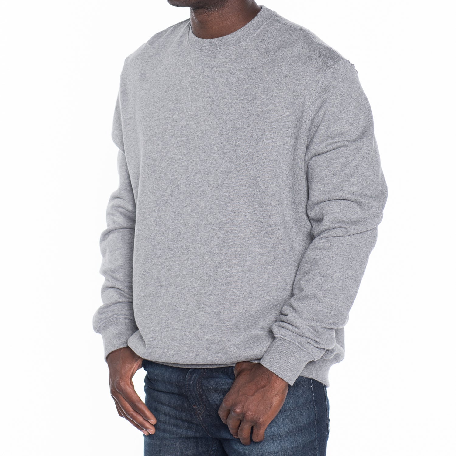 French Terry Crew Neck Pullover