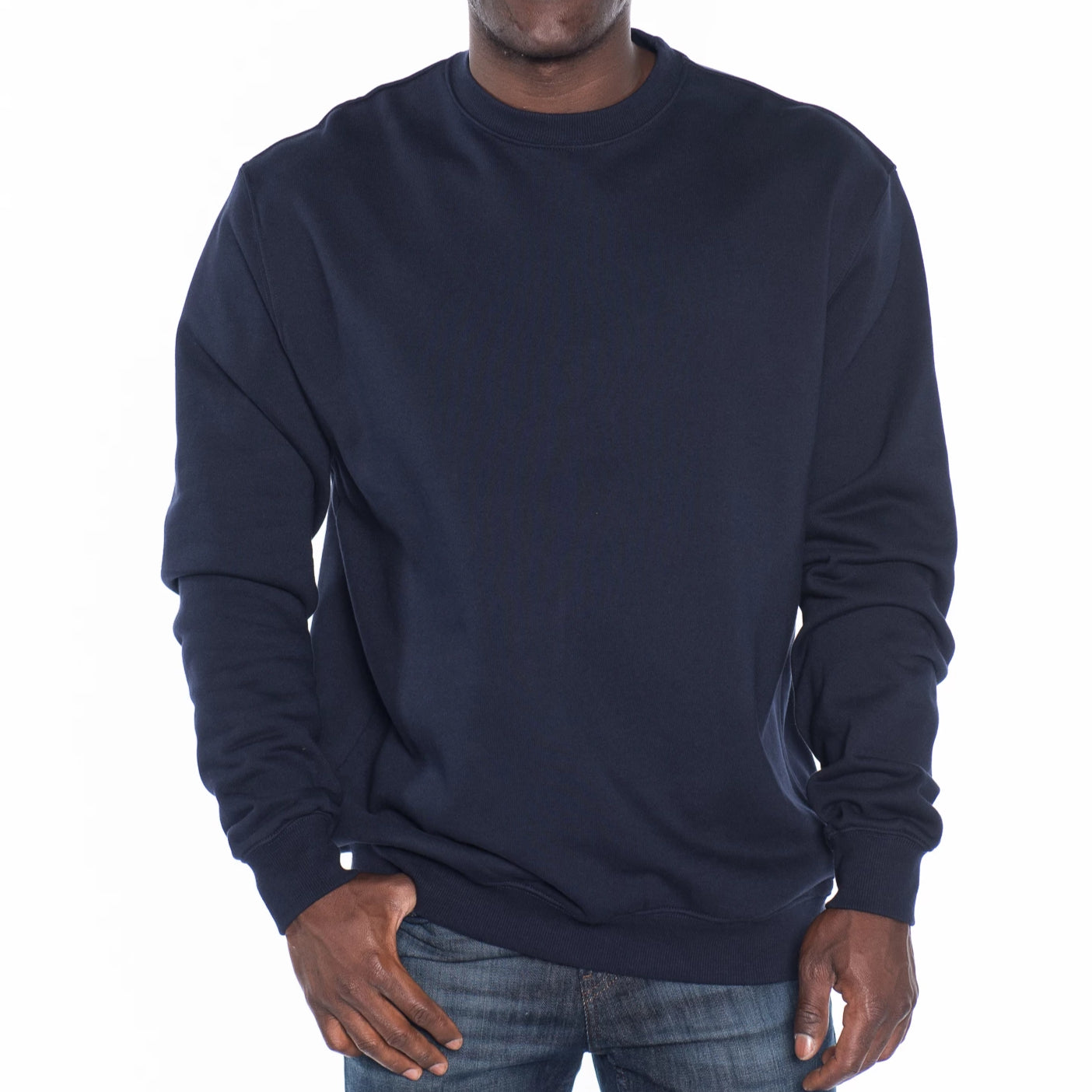 French Terry Crew Neck Pullover