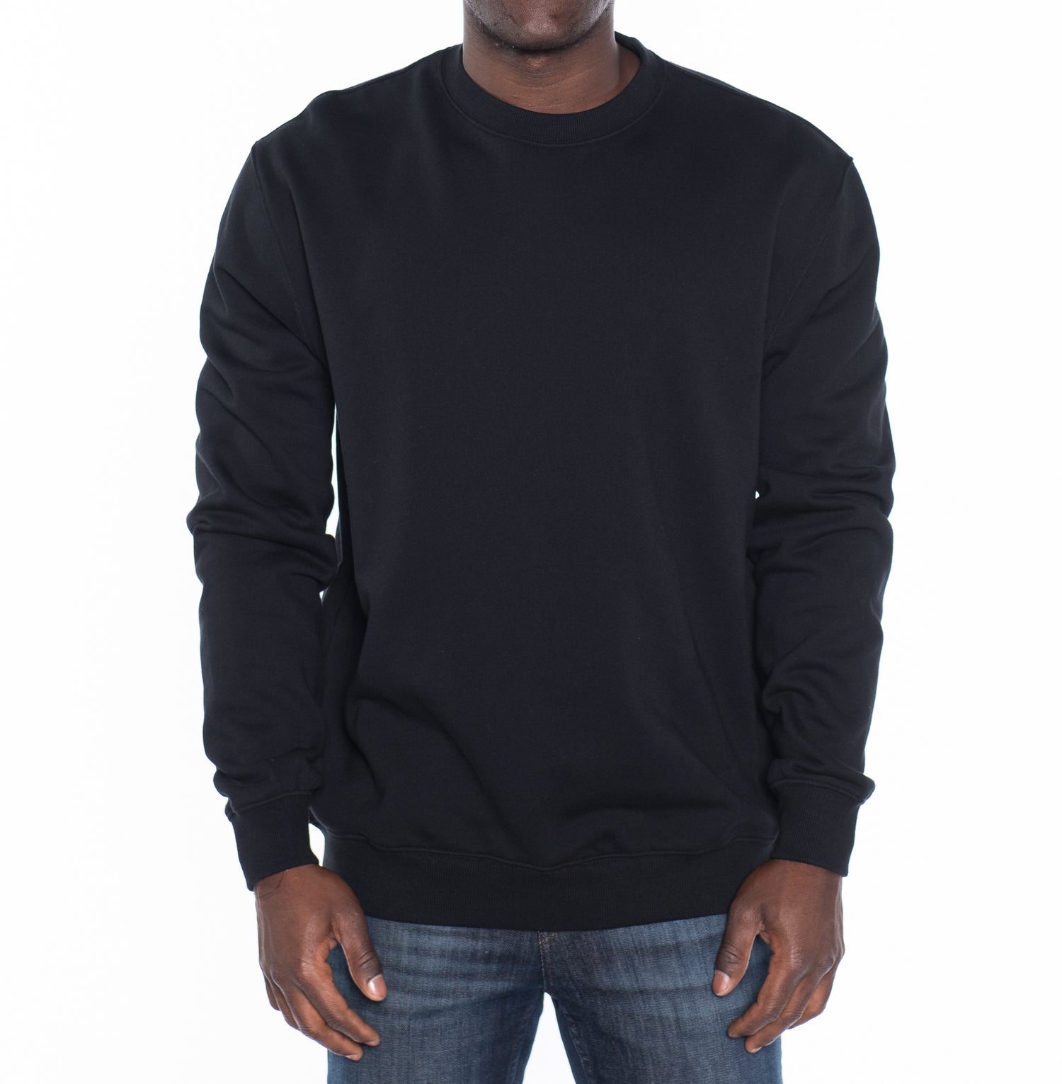 French Terry Crew Neck Pullover