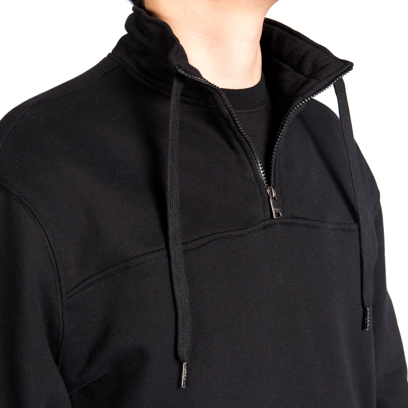 1/4 Zip Mock Neck Sweatshirt