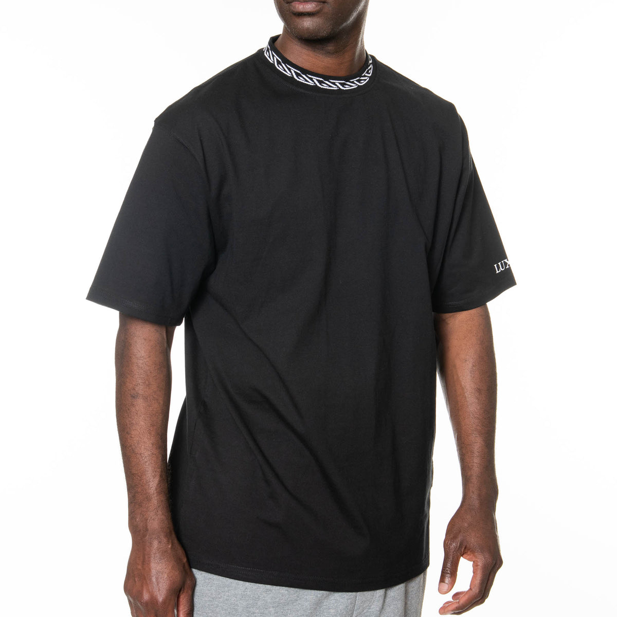 Luxe-T Men's Chain Collar T-Shirt