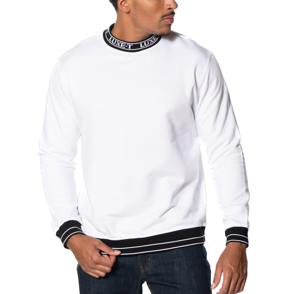 Luxe-T Logo Collar Sweatshirt