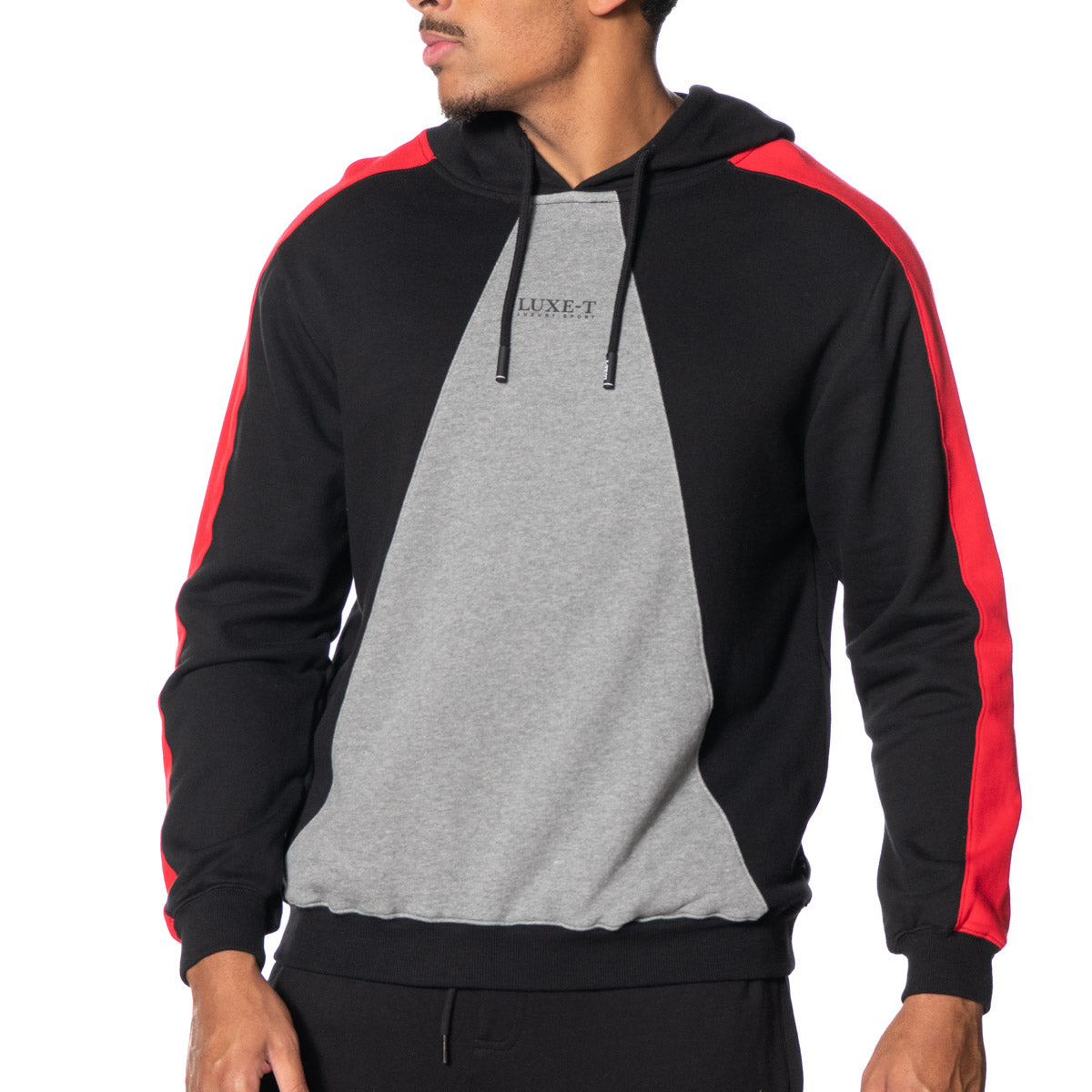 Triangle Color Block Hoodie