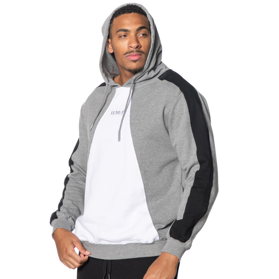 Triangle Color Block Hoodie