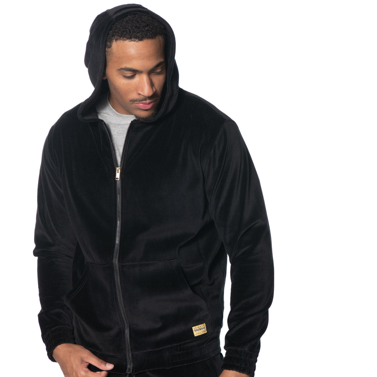 Velour Full Zip Hoodie